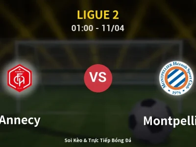 🔴 Trực Tiếp: Annecy 0-0 Montpellier – Link Xem Ligue 2 (Full HD)