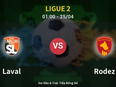 🔴 Trực Tiếp: Laval 0-0 Rodez – Link Xem Ligue 2 (Full HD)
