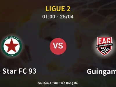 🔴 Trực Tiếp: RED Star FC 93 3-1 Guingamp – Link Xem Ligue 2 (Full HD)