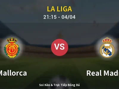 Soi Kèo Mallorca vs Real Madrid – 21:15 04/04 | Nhận Định, Dự Đoán Tỷ Số