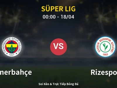 Kết Quả: Fenerbahçe 2-2 Rizespor – Highlight & Bàn Thắng | Süper Lig