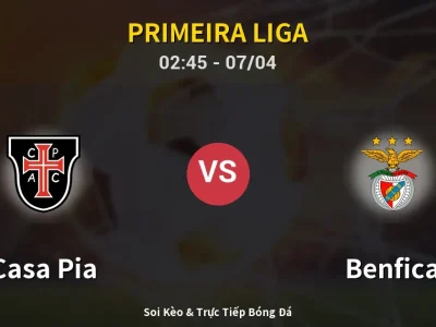 Kết Quả: Casa Pia 1-1 Benfica – Highlight & Bàn Thắng | Primeira Liga