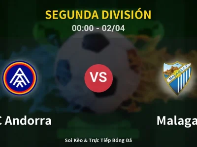 Kết Quả: FC Andorra 3-3 Malaga – Highlight & Bàn Thắng | Segunda División