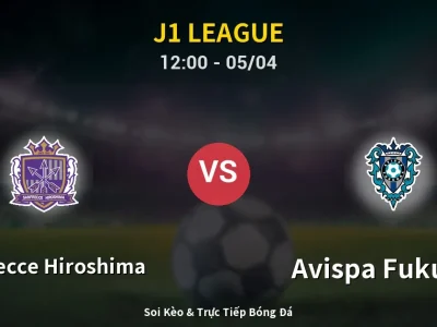🔴 Trực Tiếp: Sanfrecce Hiroshima 0-1 Avispa Fukuoka – Link Xem J1 League (Full HD)