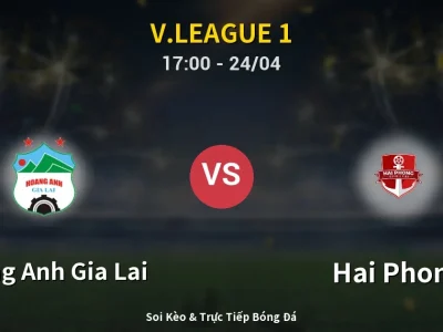 Kết Quả: Hoang Anh Gia Lai 0-0 Hai Phong – Highlight & Bàn Thắng | V.League 1