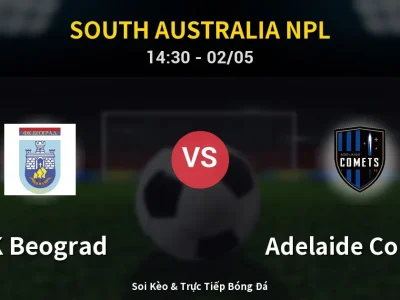 Soi Kèo FK Beograd vs Adelaide Comets – 14:30 02/05 | Nhận Định, Dự Đoán Tỷ Số