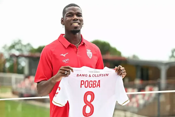 Pogba ký hợp đồng 2 năm với Monaco vào mùa hè năm 2025