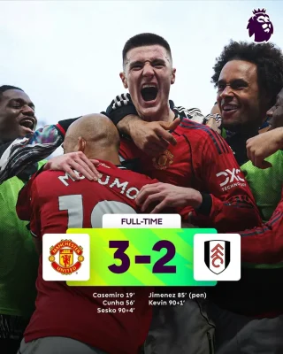 MU 3-2 Fulham: Pha Lội Ngược Dòng Điên Cuồng, Carrick Khơi Dậy 'ADN Quỷ Đỏ' 1