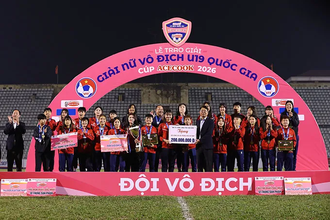 Phong Phú Hà Nam vô địch giải U19 nữ quốc gia 2026