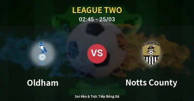 Oldham vs Notts County 25/03