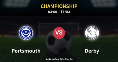 Portsmouth vs Derby 17/03