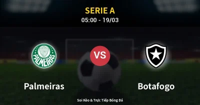 Palmeiras vs Botafogo 19/03