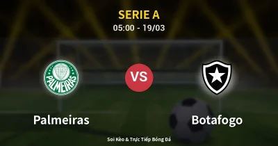 Palmeiras vs Botafogo 19/03