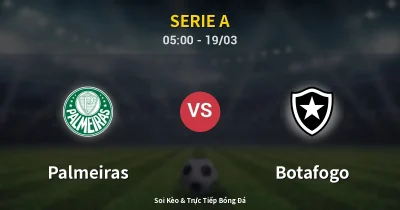 Palmeiras vs Botafogo 19/03