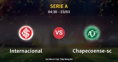 Internacional vs Chapecoense-sc 23/03