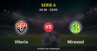 Vitoria vs Mirassol 23/03