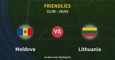 Moldova vs Lithuania 26/03