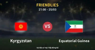 Kyrgyzstan vs Equatorial Guinea 25/03