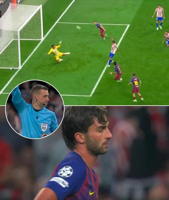 Bàn thắng của Ferran Torres không được công nhận vì VAR xác định đã có lỗi việt vị. Ảnh - Facebook Footflix 90