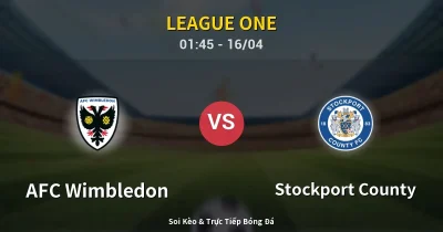 AFC Wimbledon vs Stockport County 16/04